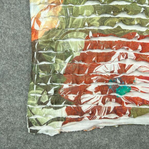 Brina & Em Shirt Womens Extra Large Floral Ruffle Short‎ Sleeve V Neck Tee USA - Picture 5 of 12